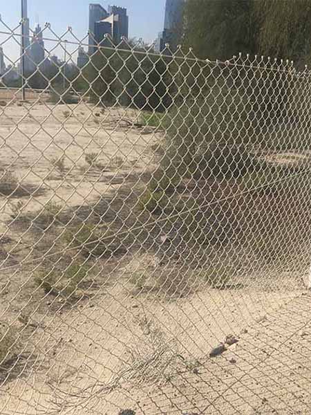 Chain link fence